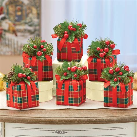 decorative christmas present containers